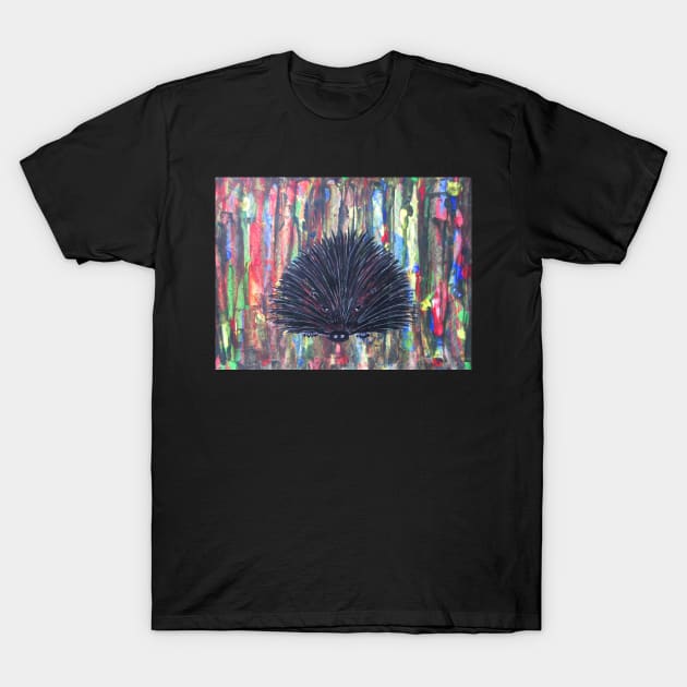 Hedgehog in the woods T-Shirt by Juliejart